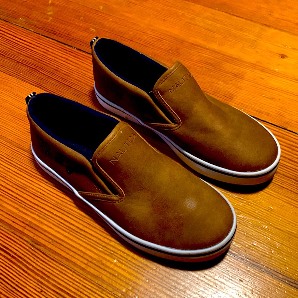 Nautica slip-on loafers, like new, never worn